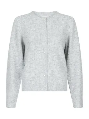 Nuna Knit Cardigan - Light Grey Melange