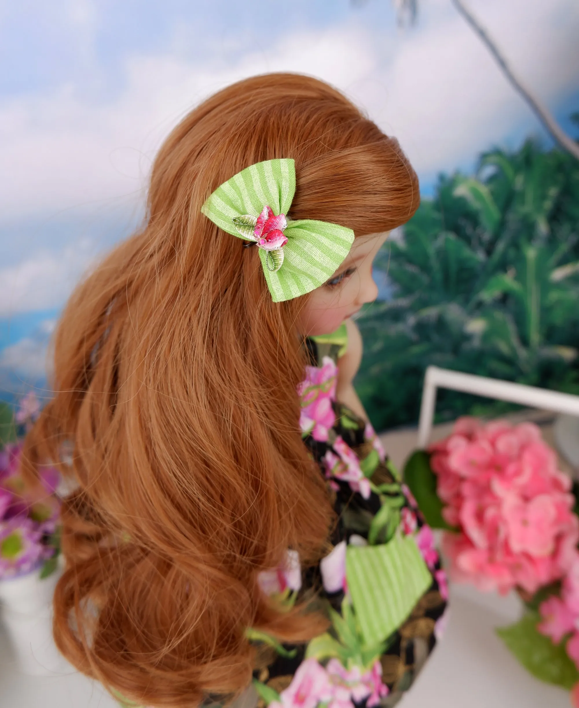Paradise Orchids - dress with sandals for Ruby Red Fashion Friends doll