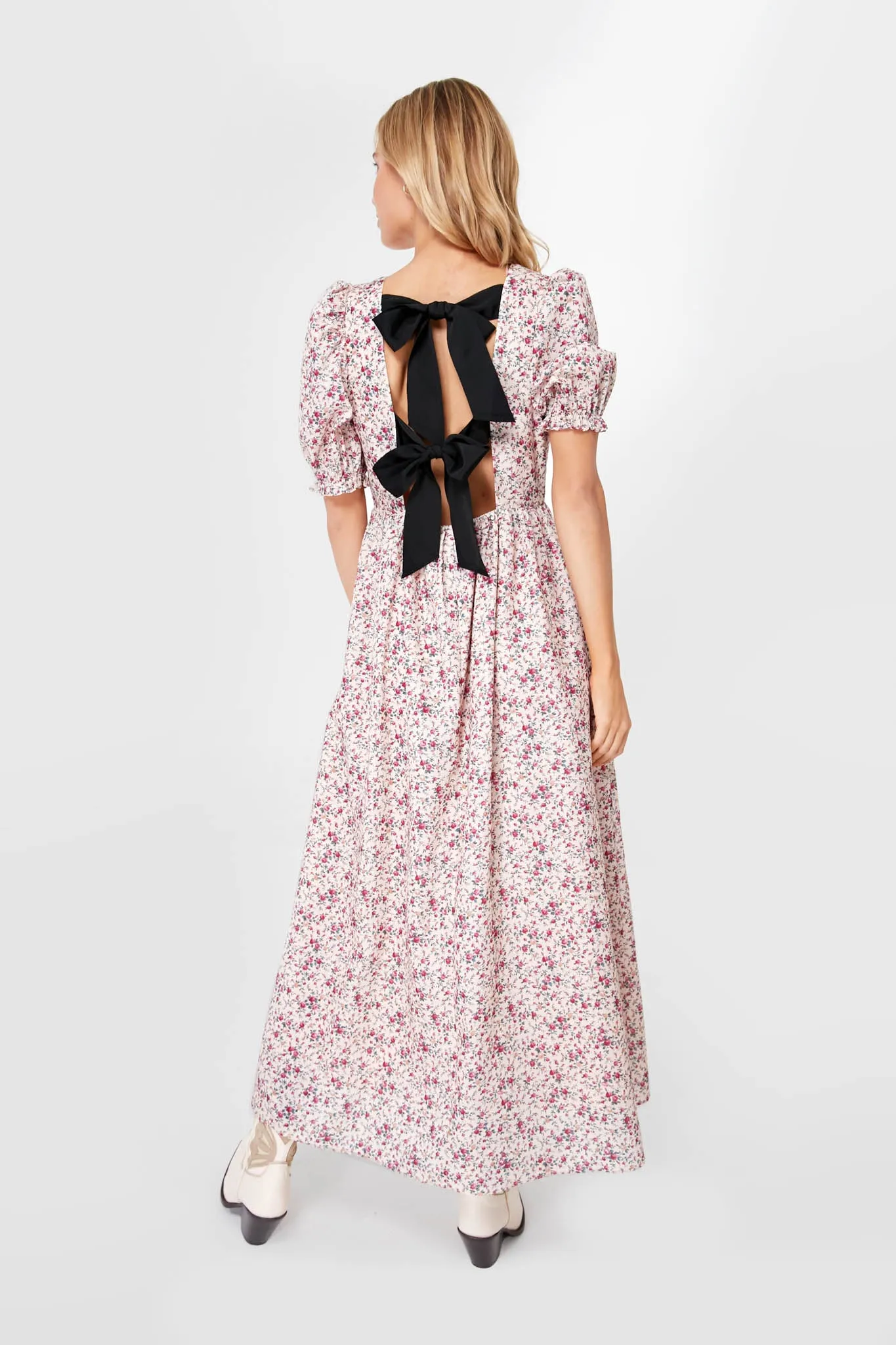 Pink Floral Isla Maxi Dress