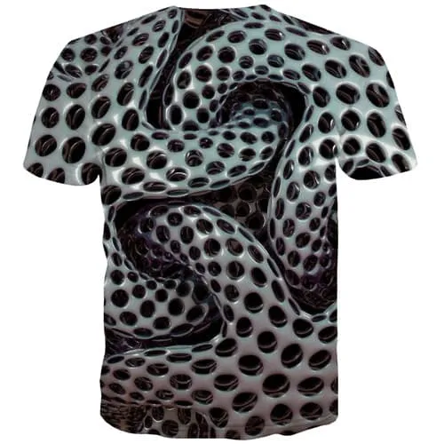 Psychedelic T shirts Men Snake Tshirt Anime Metal Tshirts Cool Dizziness Tshirts Novelty Gothic T-shirts Graphic Short Sleeve