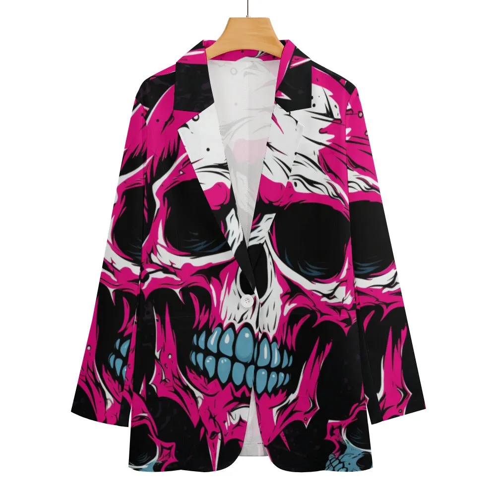 Punk Skull Casual Suit Jacket