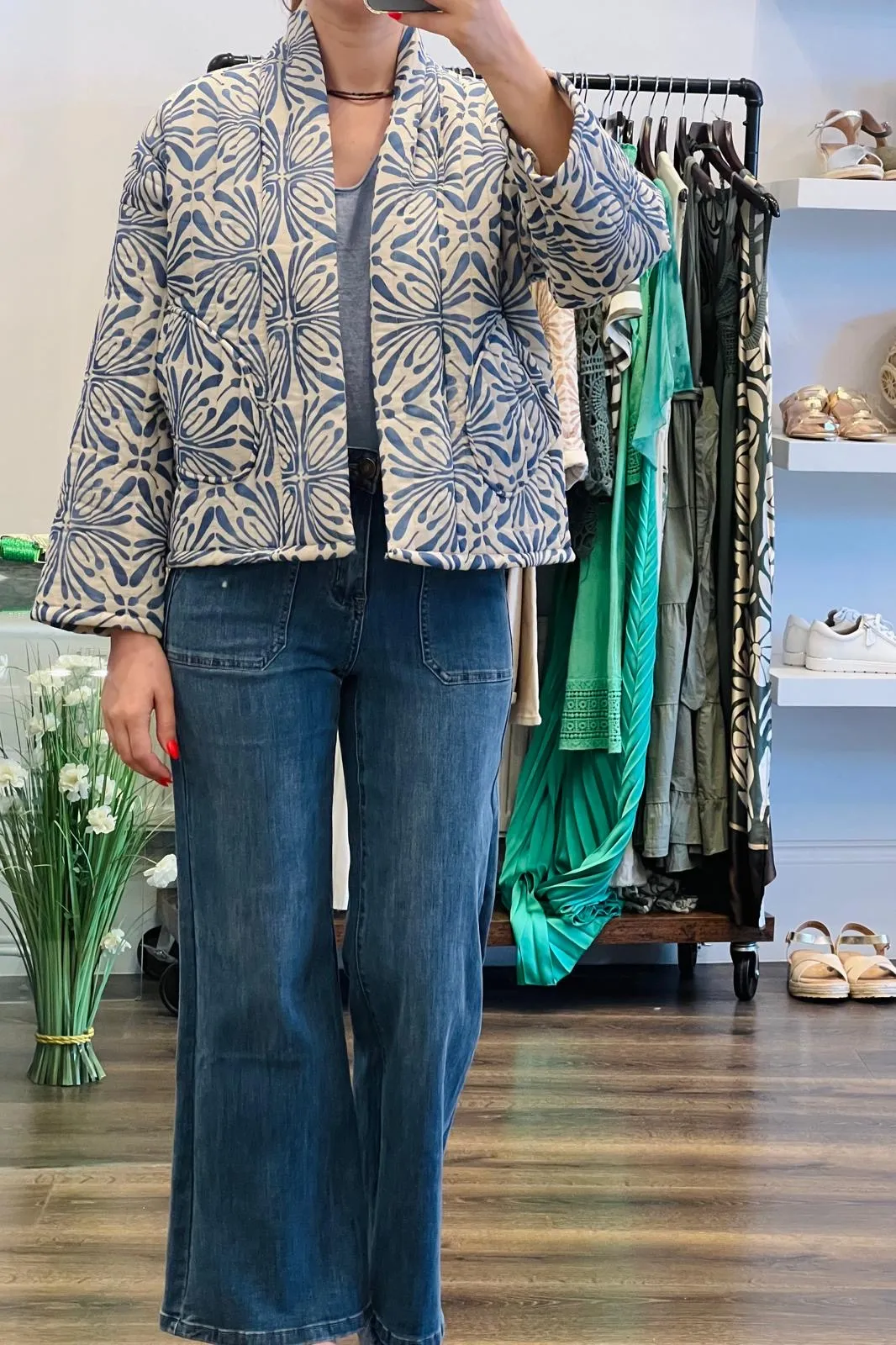Quilted Kimono Jacket