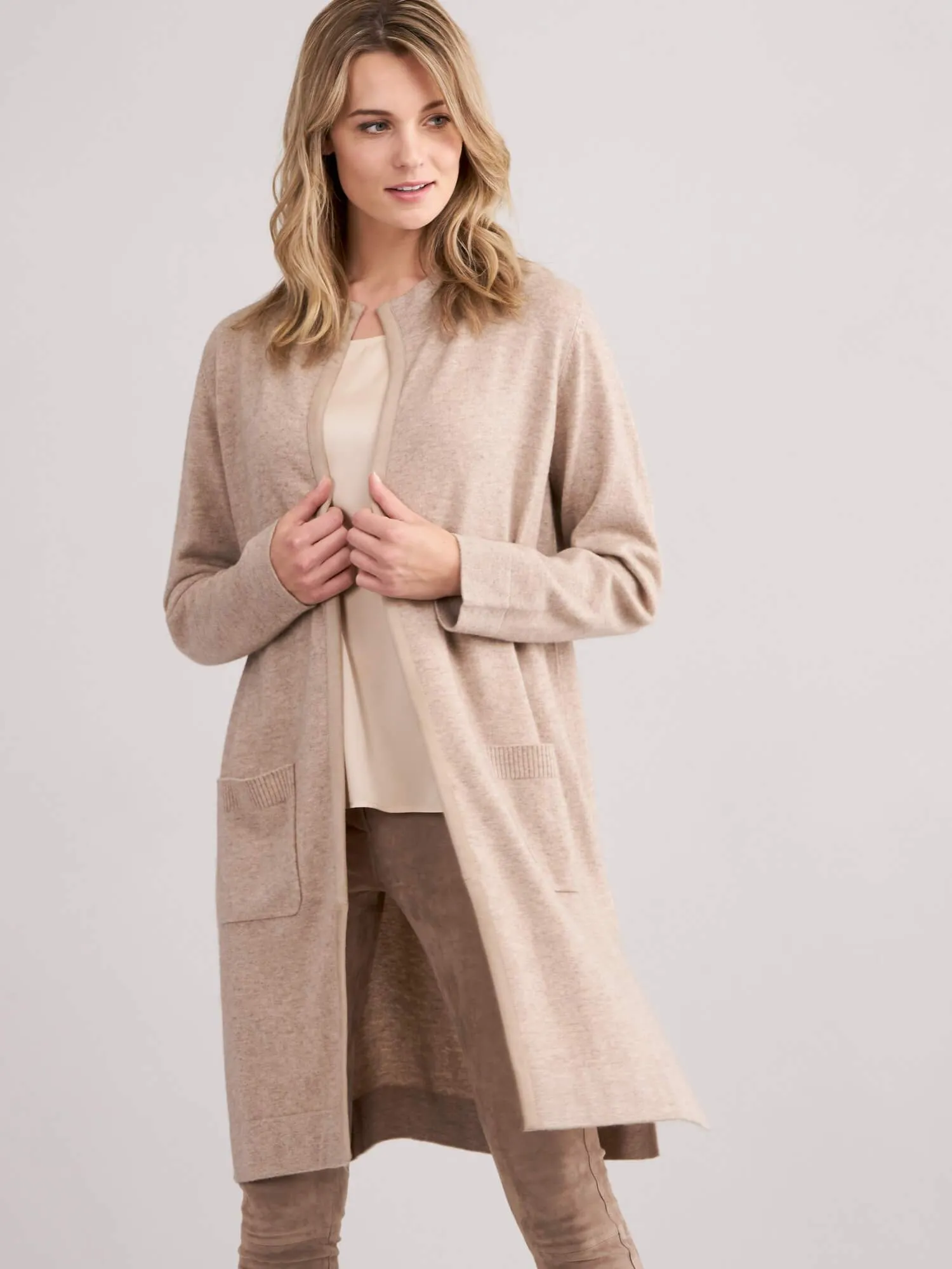 Relaxed Cashmere Cardigan With Belt