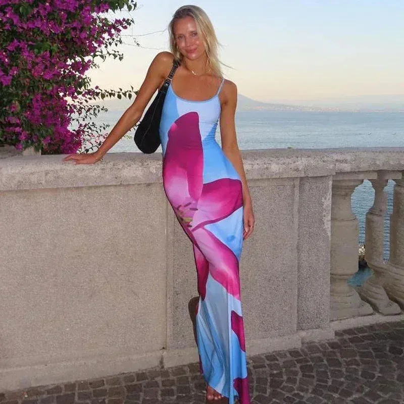 Resort Floral Maxi Dress