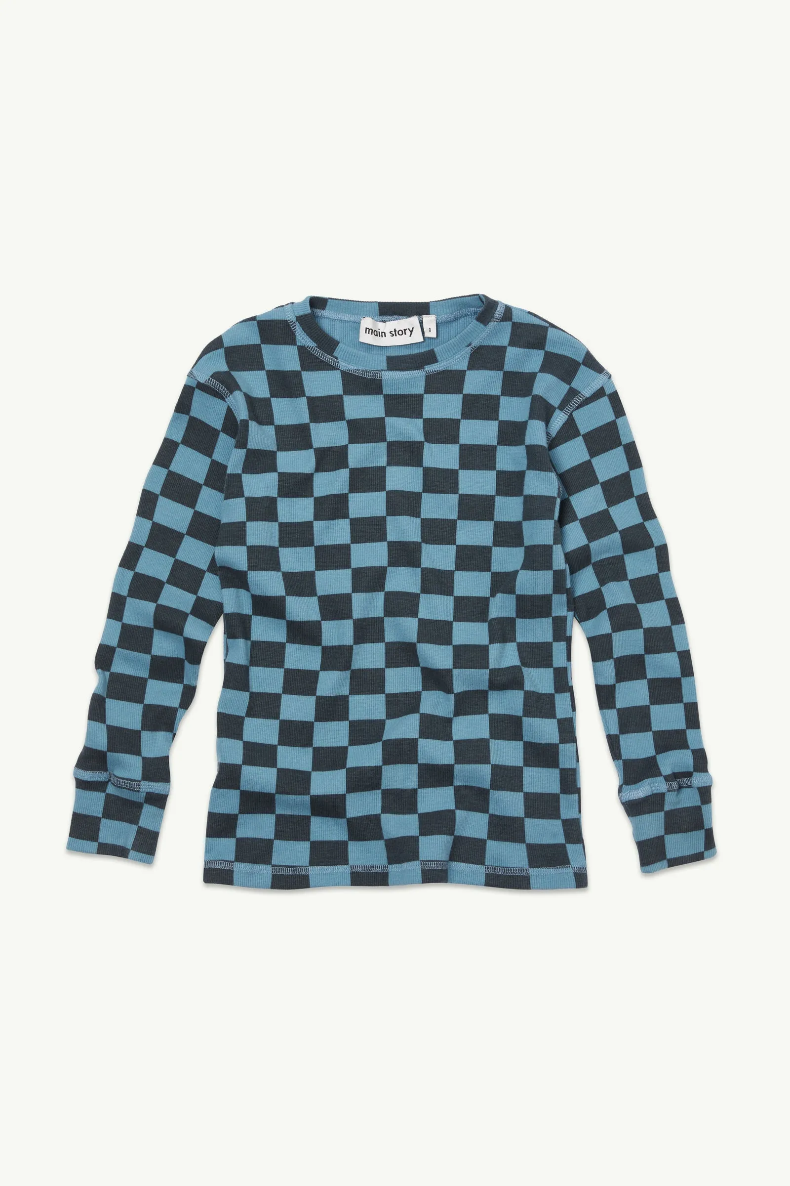 Rib Top - Stone Blue