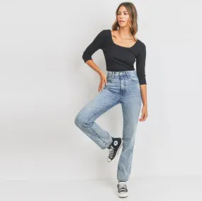 Ribbed Knit Basic Top