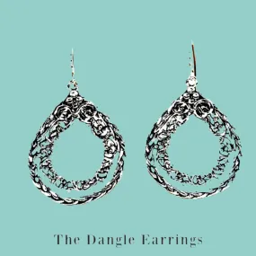 Romantic Sterling Silver Earrings for Women Israeli Jewelry