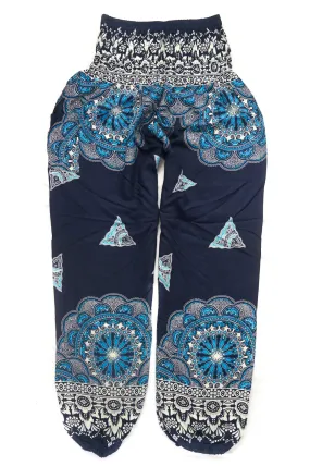 Royal Blue Mantra Harem Pants