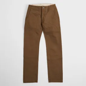 Samurai Jeans Heavy 15oz. Chino Trousers Brown