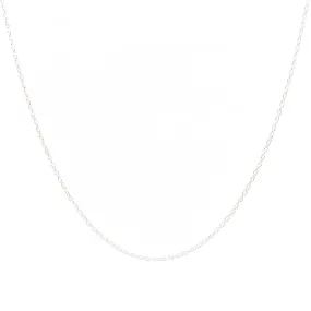 Silver Rope Chain Necklace