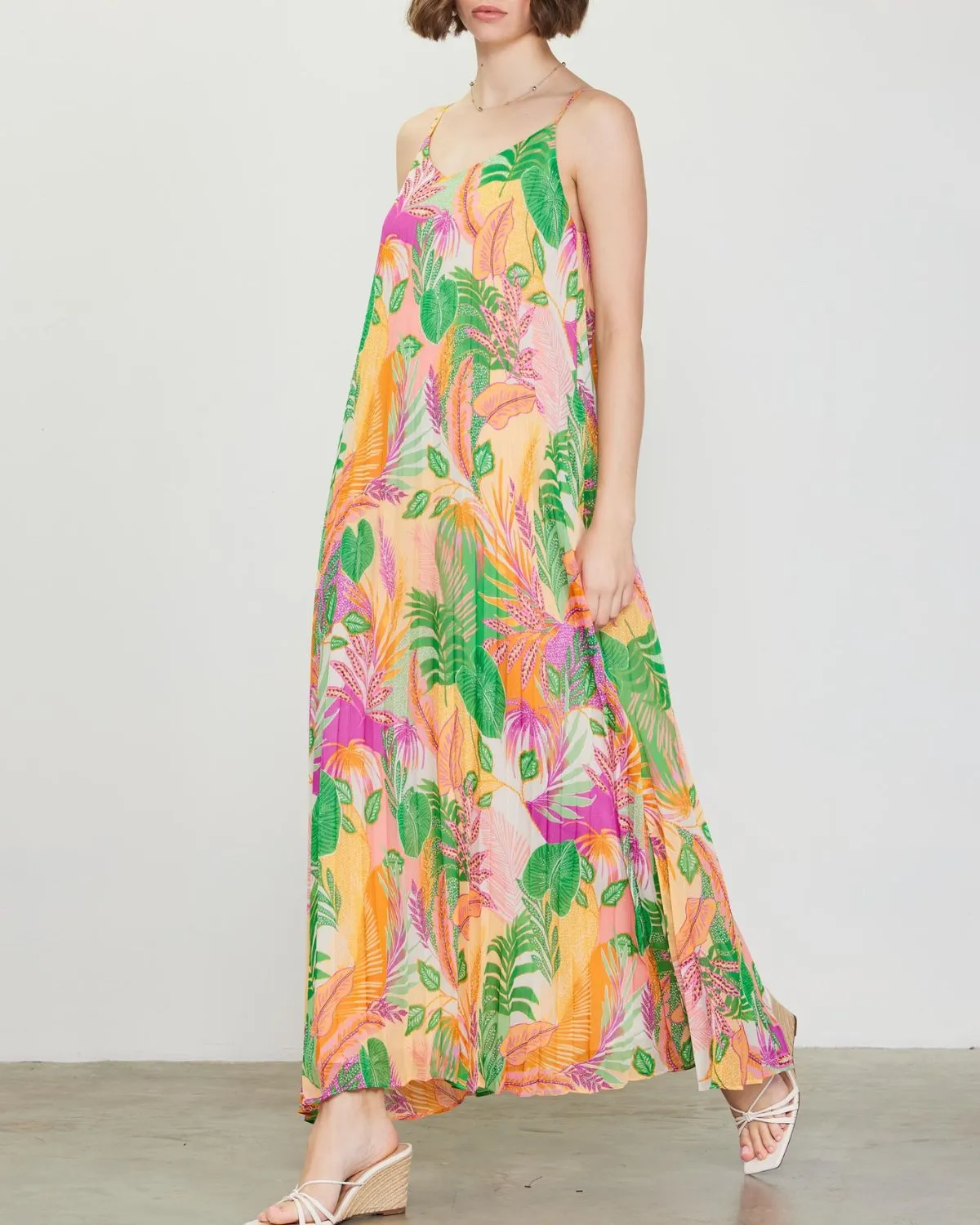 Skies Are Blue Sleeveless Printed Maxi Dress - 96107