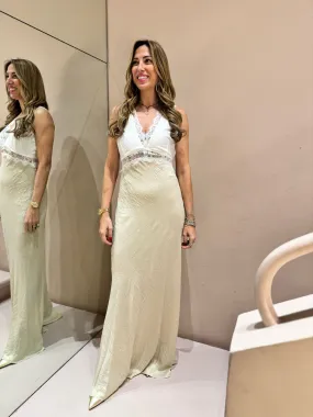 SLIP DRESS BICOLOR