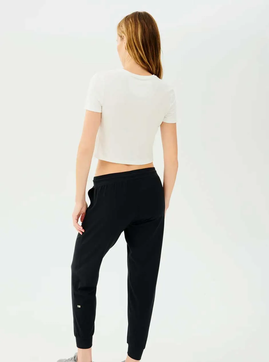 Splits59 Women's Daisy Jersey Cropped Tee - Ivory