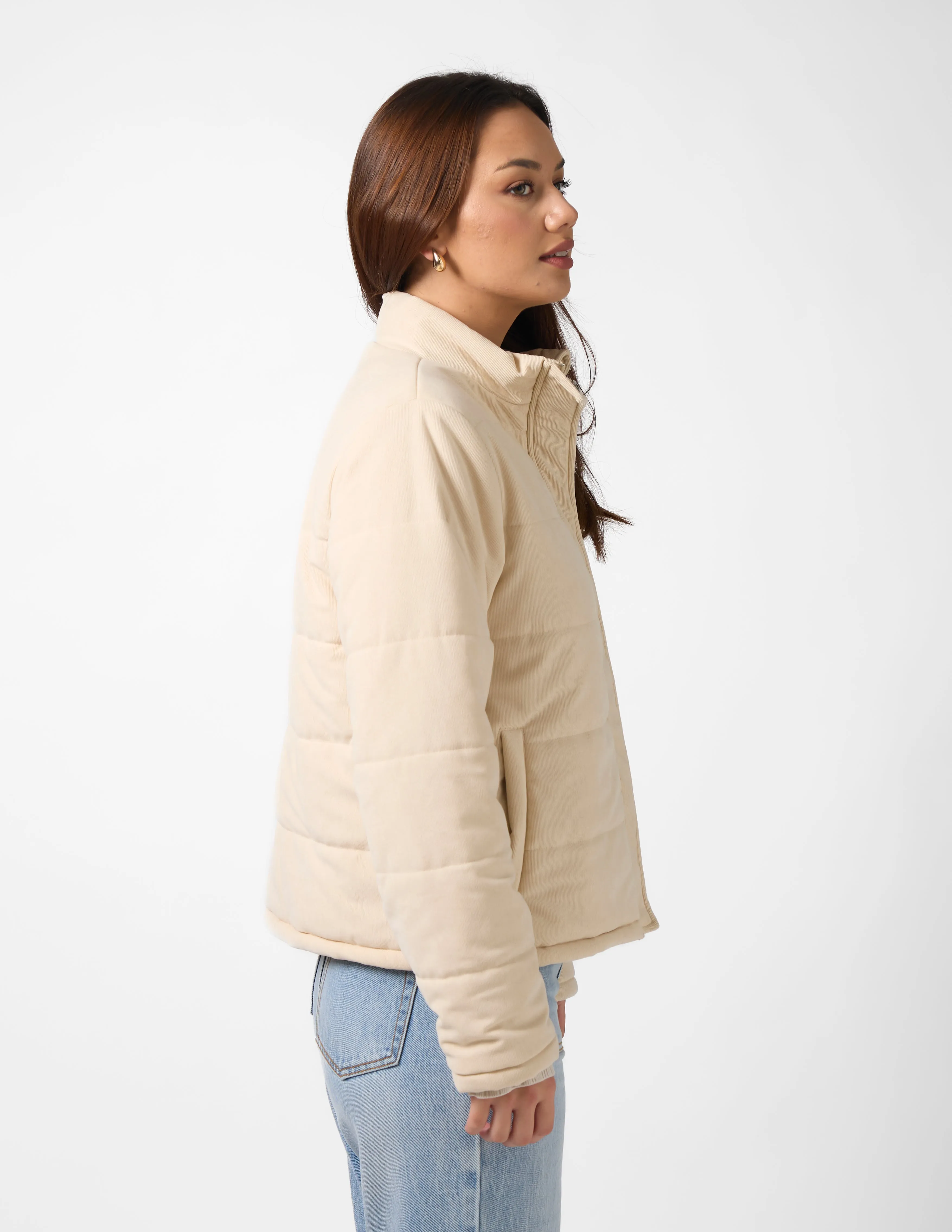 STELLA ESSENTIALS Cordelia Puffer Jacket - Natural