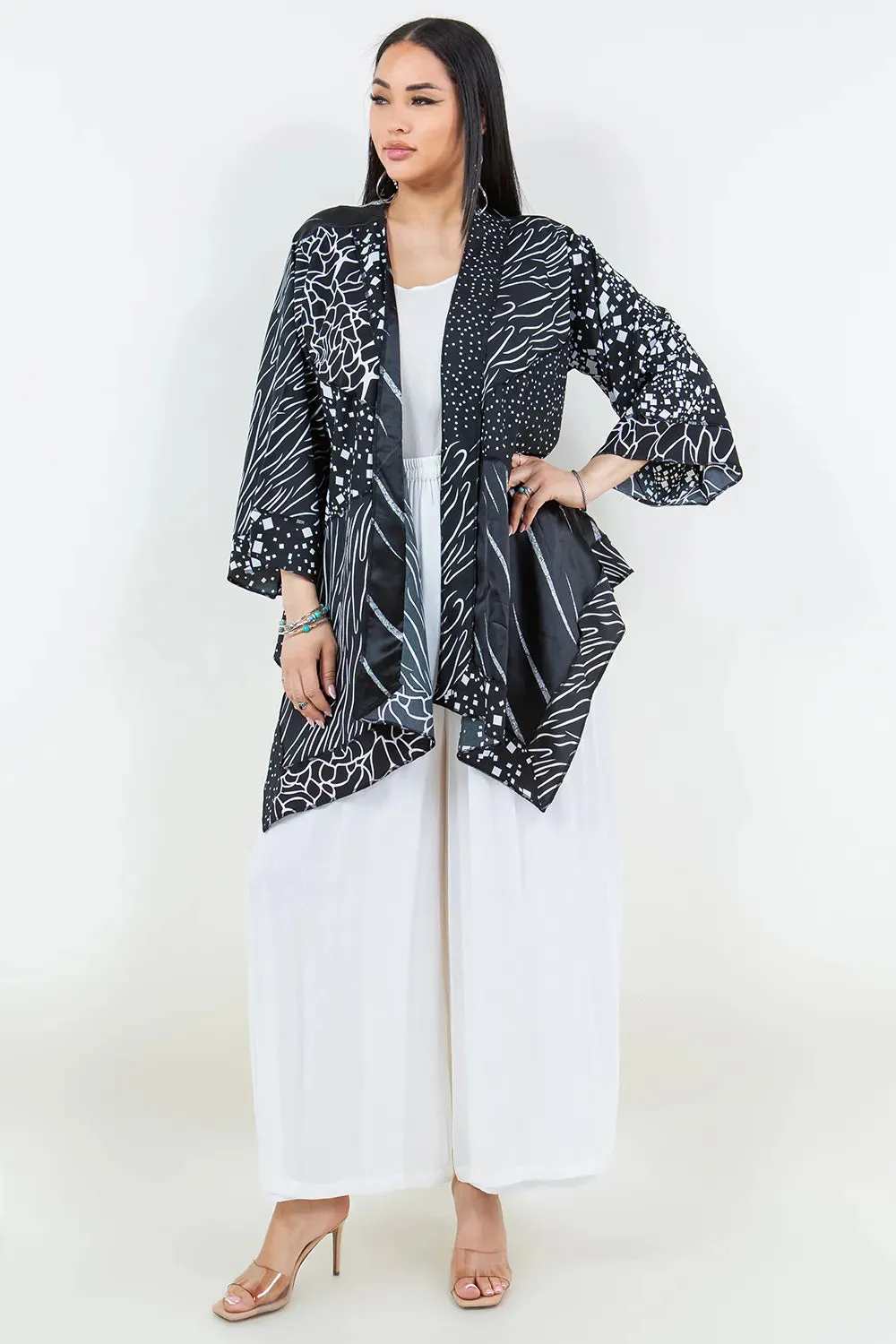 Sterling Style Short Butterfly Jacket - 5929SBJ BLACK/WHITE