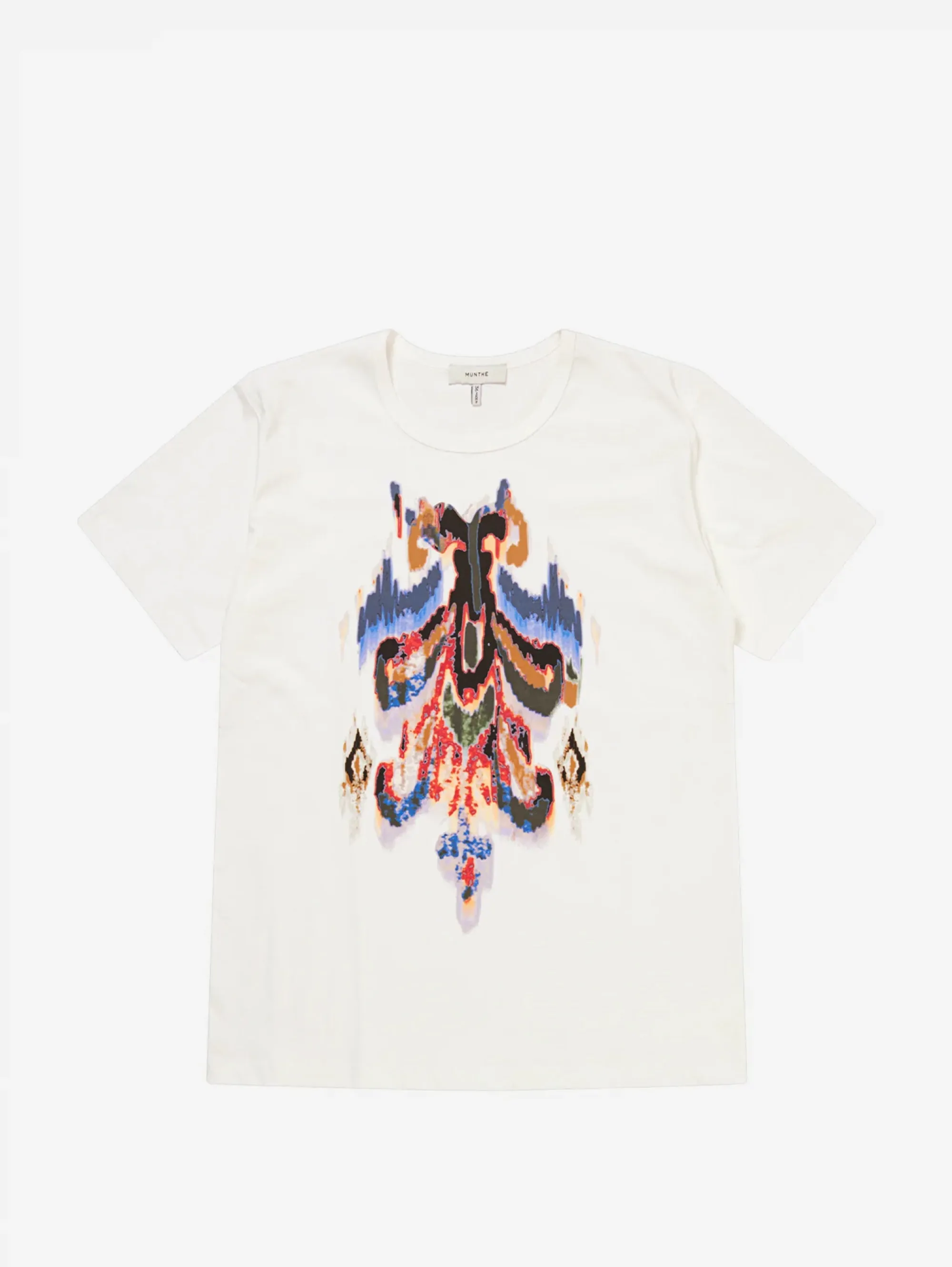 T-shirt con Stampa Frontale Bianco