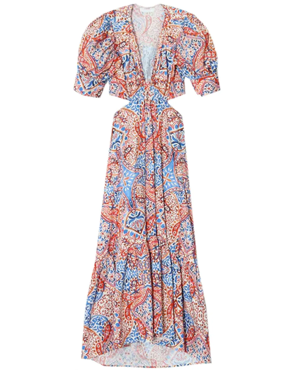 Terra Mosaic Alexi Cutout Midi Dress