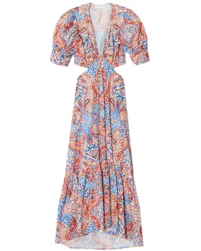 Terra Mosaic Alexi Cutout Midi Dress