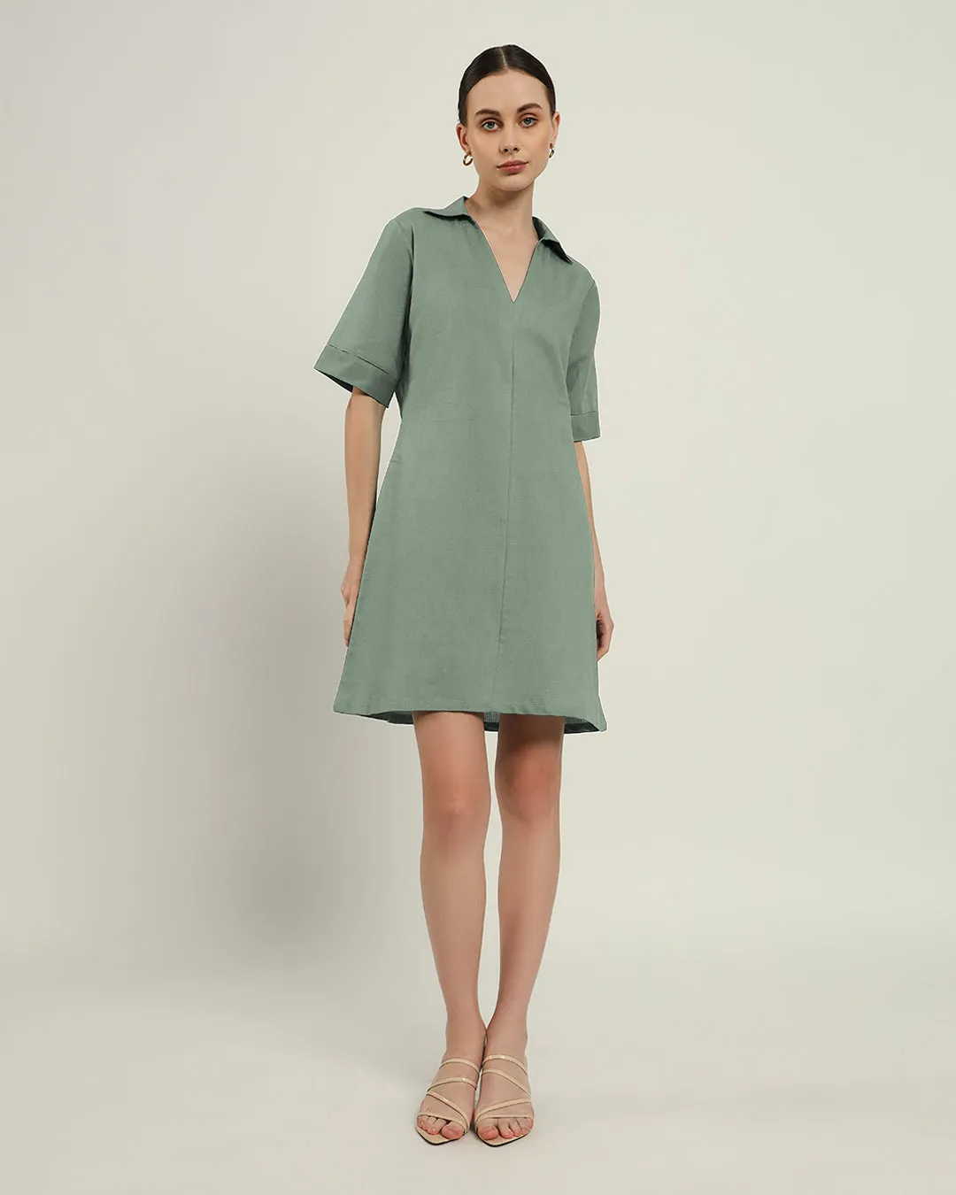 The Ermont Mint Cotton Dress