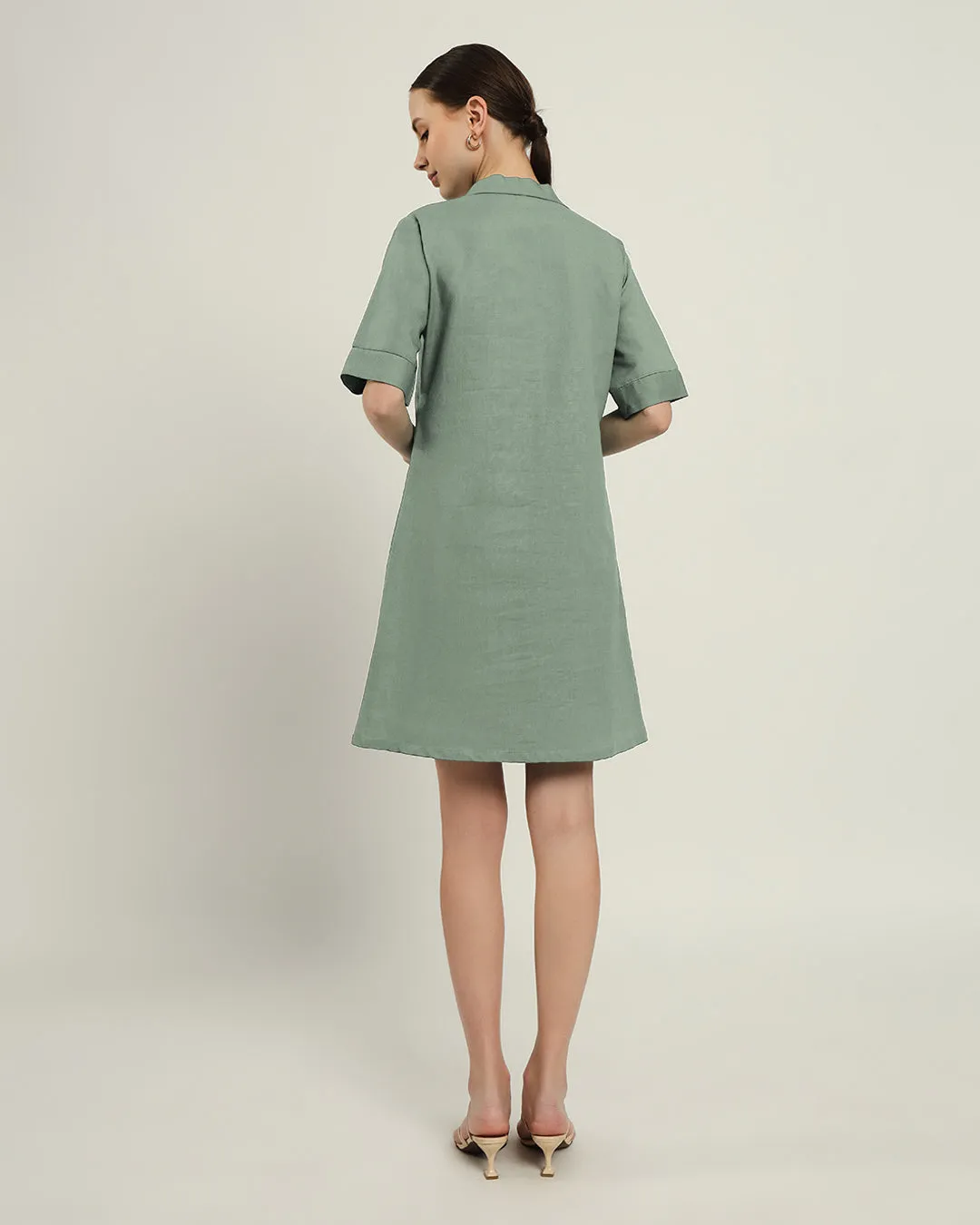 The Ermont Mint Cotton Dress