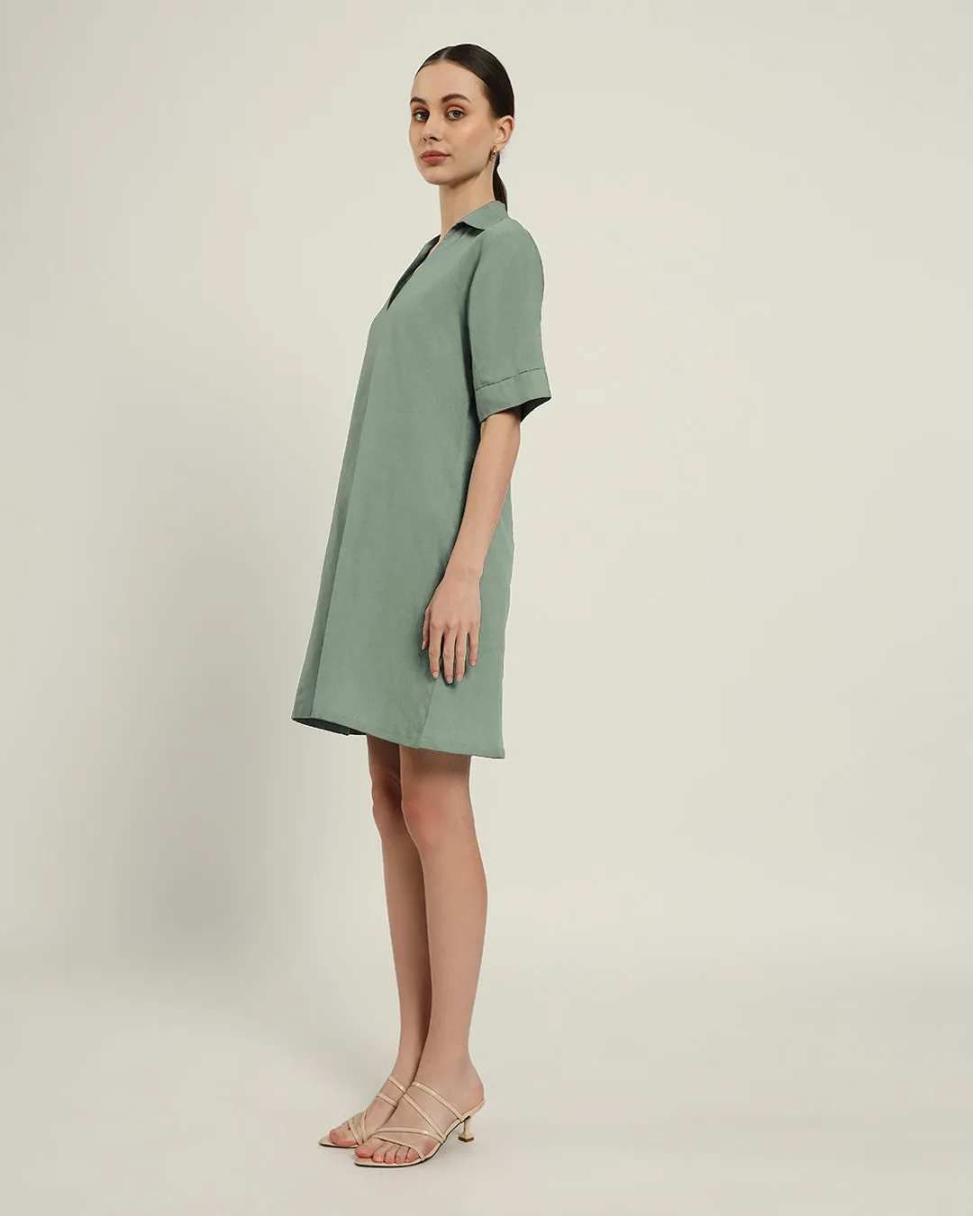 The Ermont Mint Cotton Dress