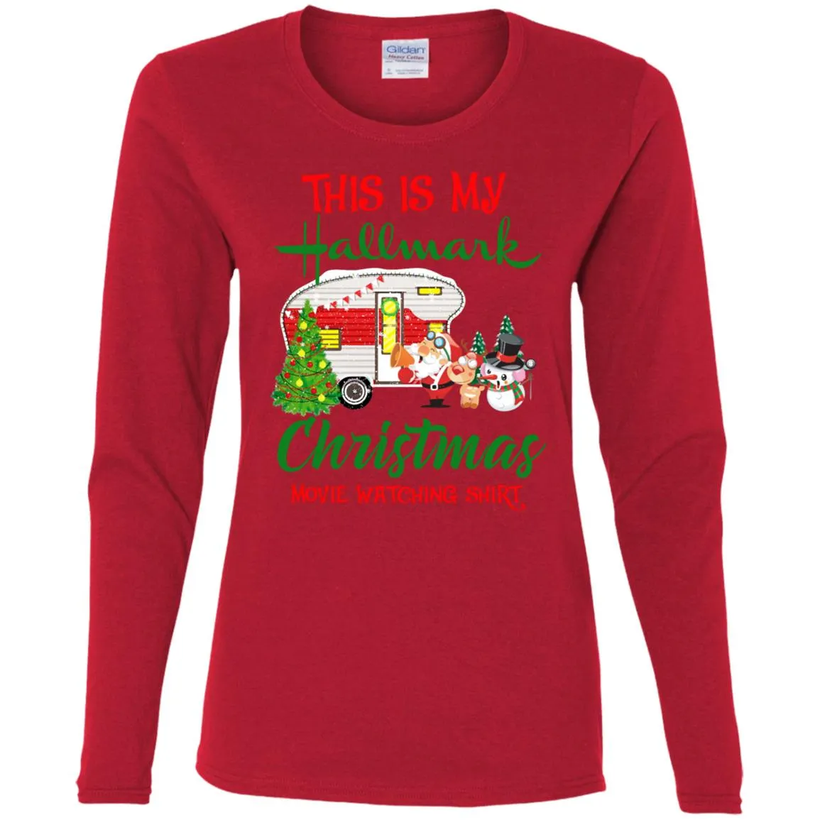 This Is My Hallmark Christmas Movie Watching Women Long Sleeve Shirt