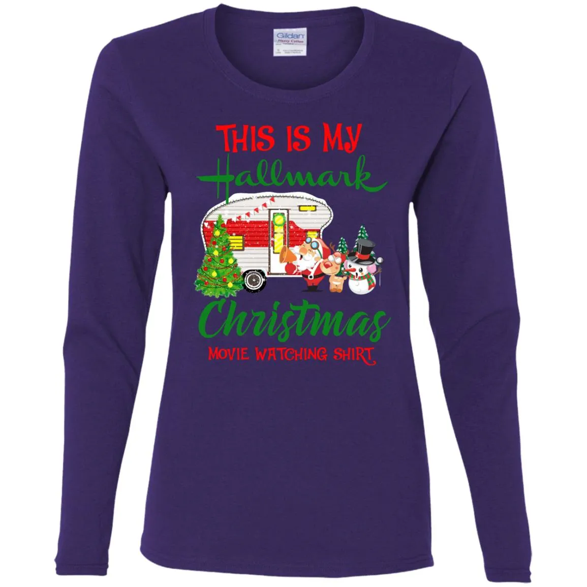 This Is My Hallmark Christmas Movie Watching Women Long Sleeve Shirt