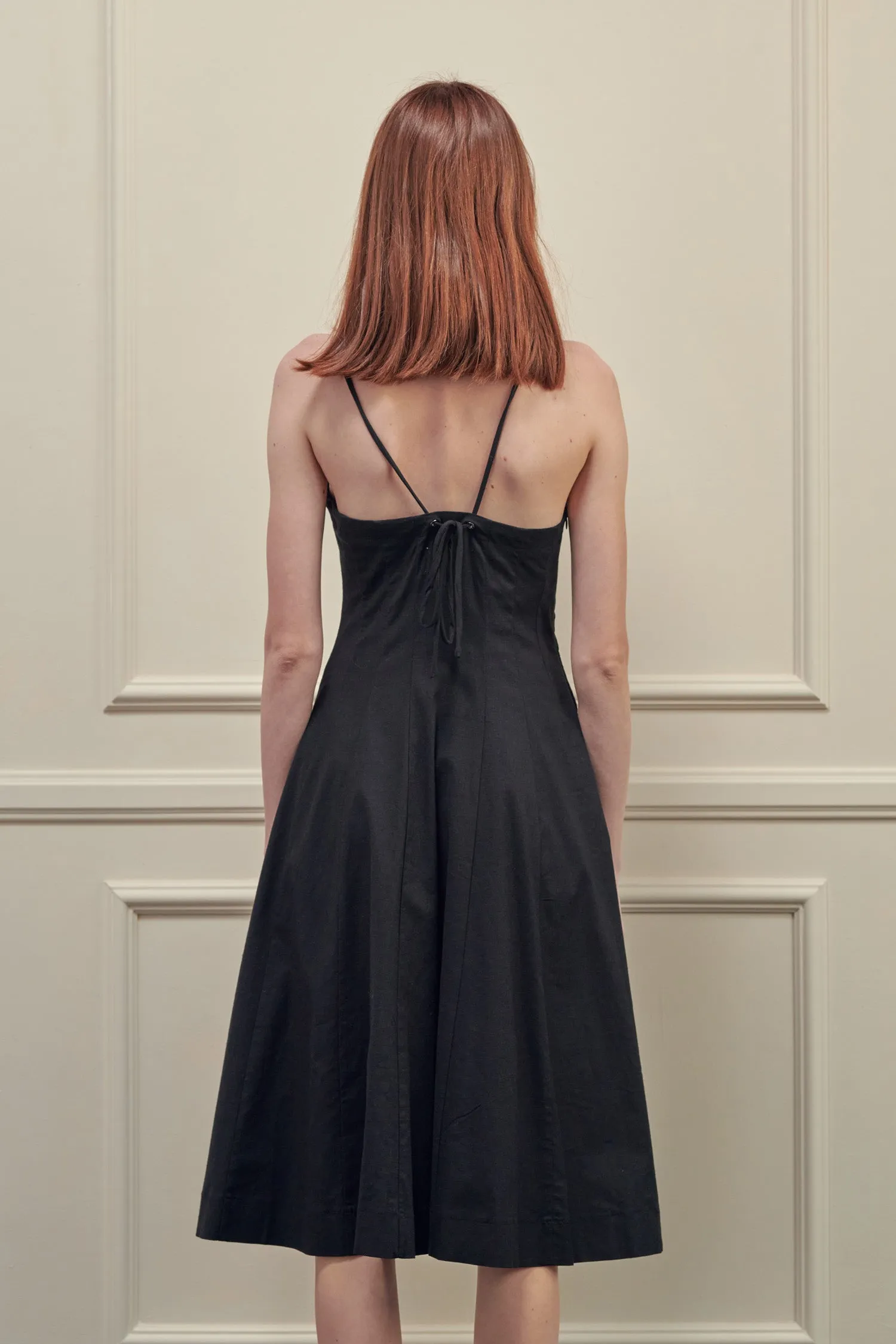 Tie back midi dress