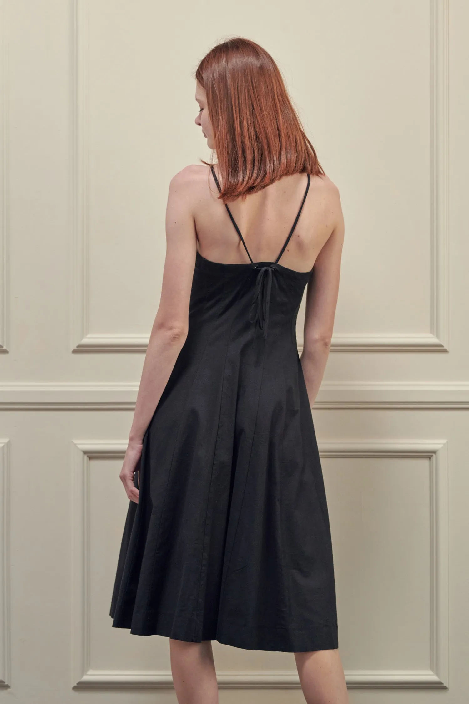 Tie back midi dress