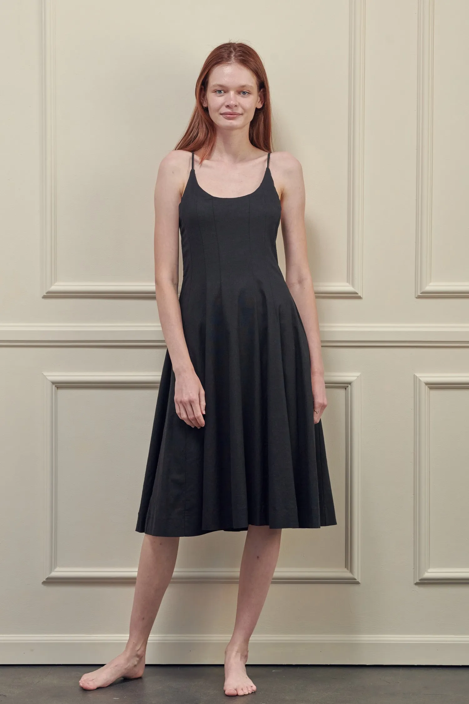 Tie back midi dress