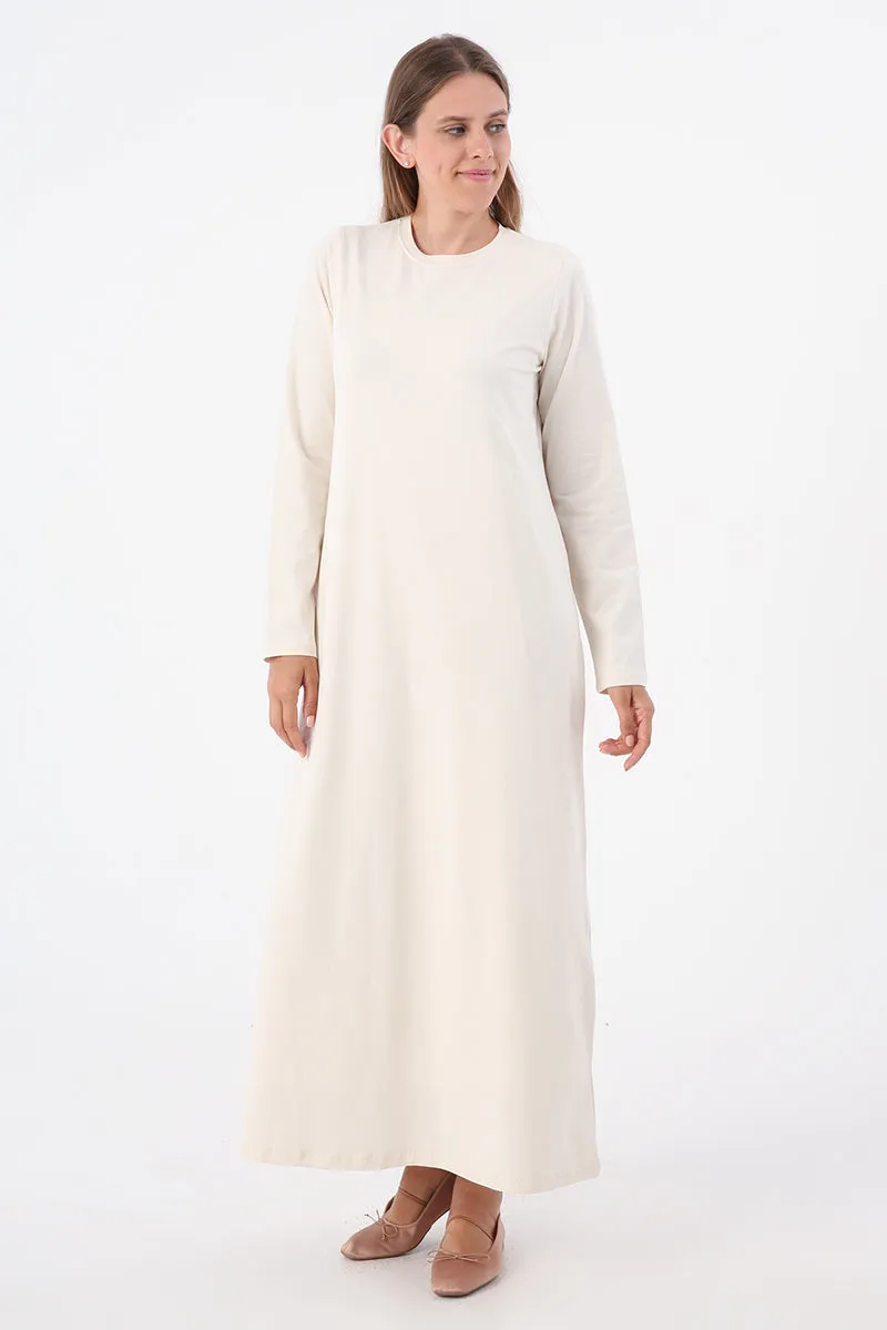 TLD Women Allday Ecru Sleeveless Slip Dress - Agrínio
