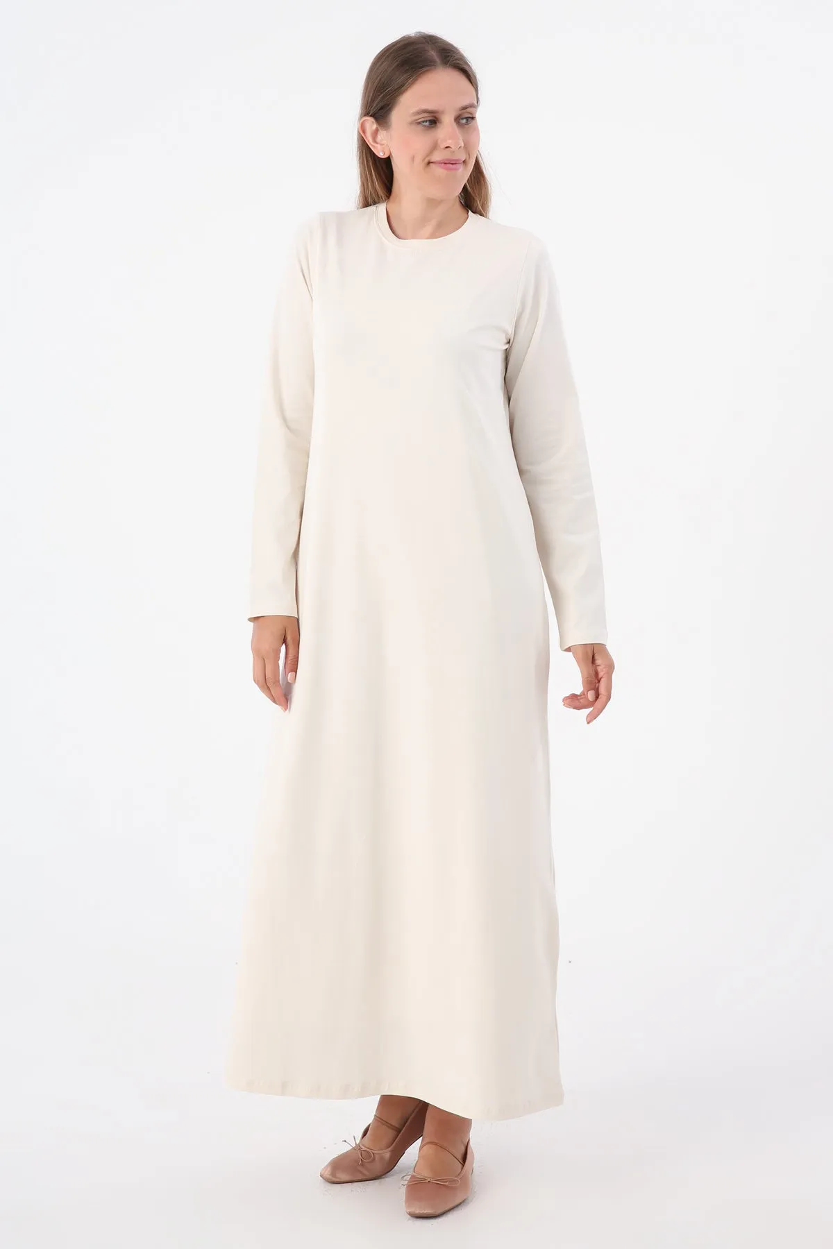 TLD Women Allday Ecru Sleeveless Slip Dress - Agrínio