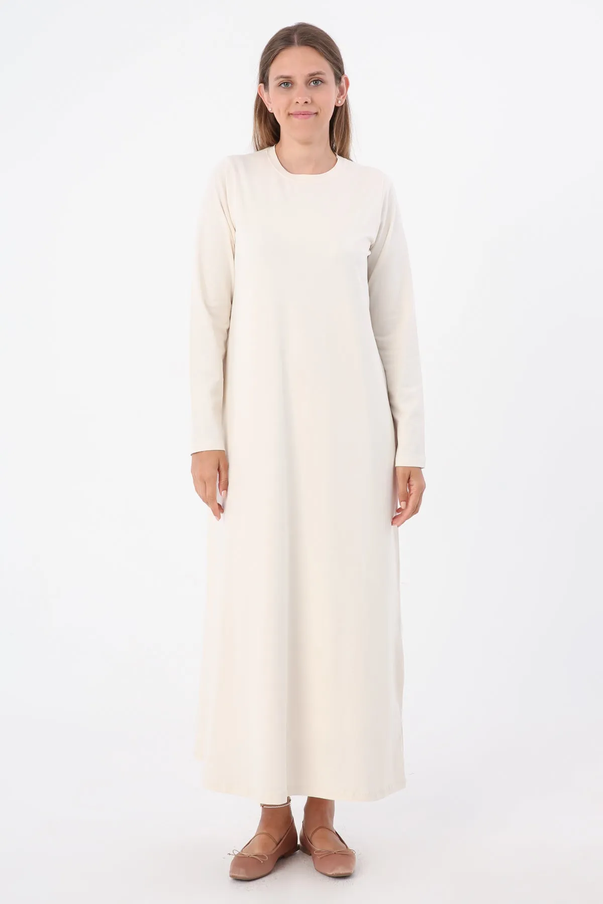 TLD Women Allday Ecru Sleeveless Slip Dress - Agrínio