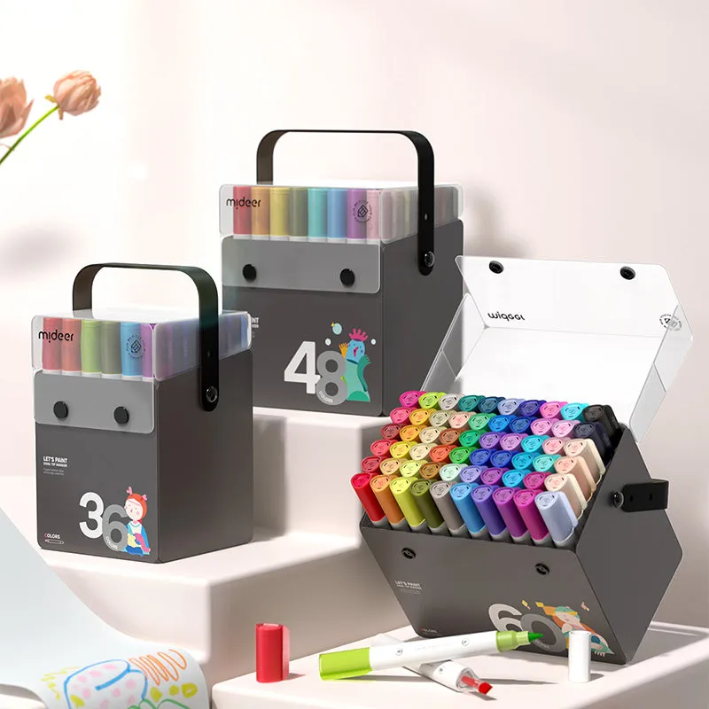 Translucent Dual Tip Markers: 24 Colours