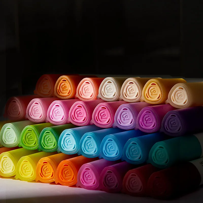 Translucent Dual Tip Markers: 24 Colours