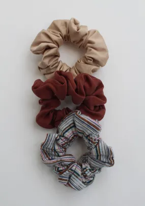 Trio Scrunchies Stripes