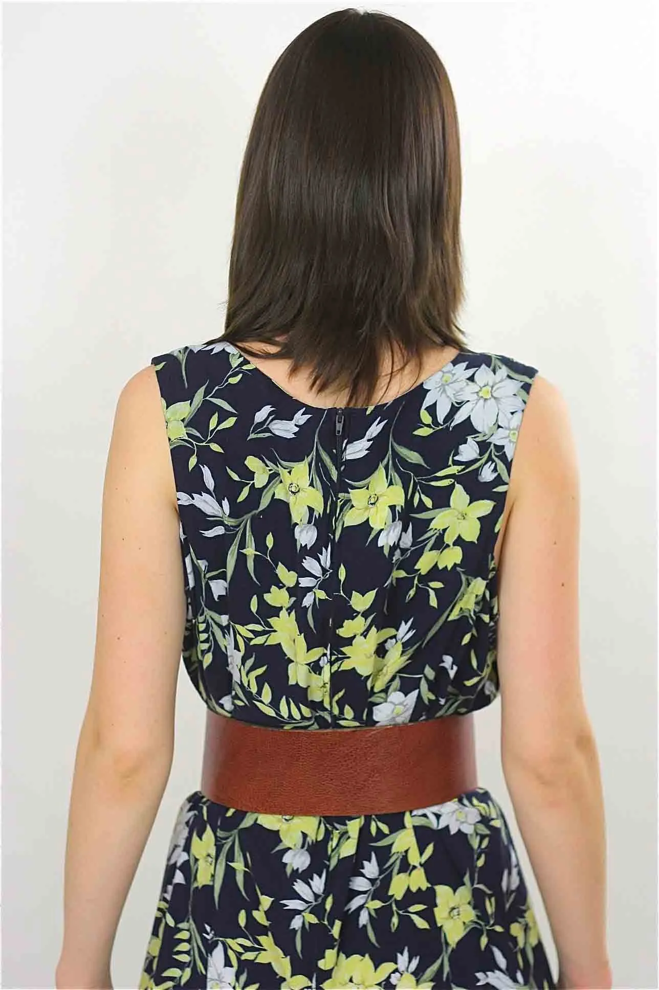 Vintage 90s Grunge Tropical floral maxi dress