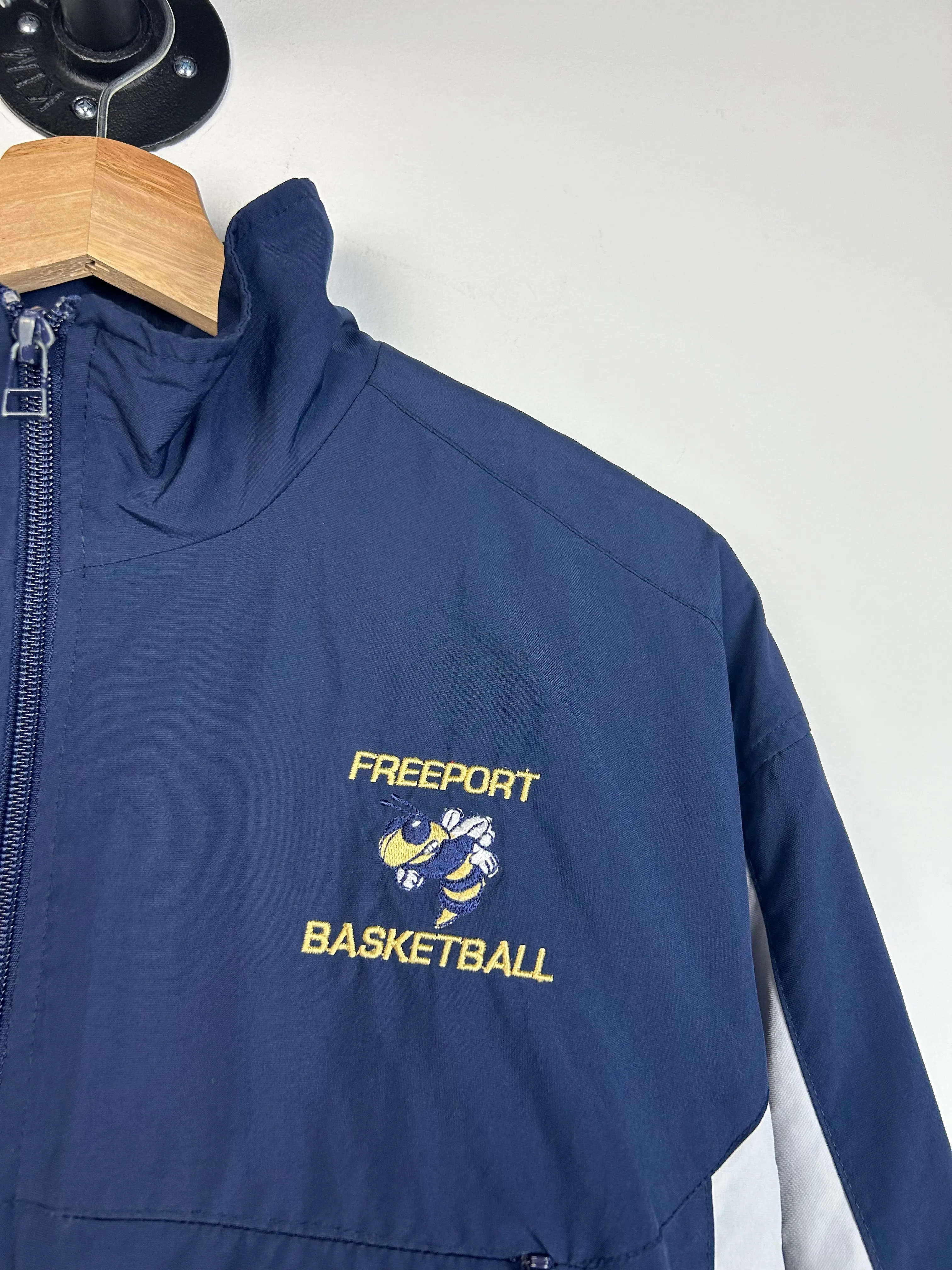 Vintage Nike Freeport Basketball Navy Windbreaker