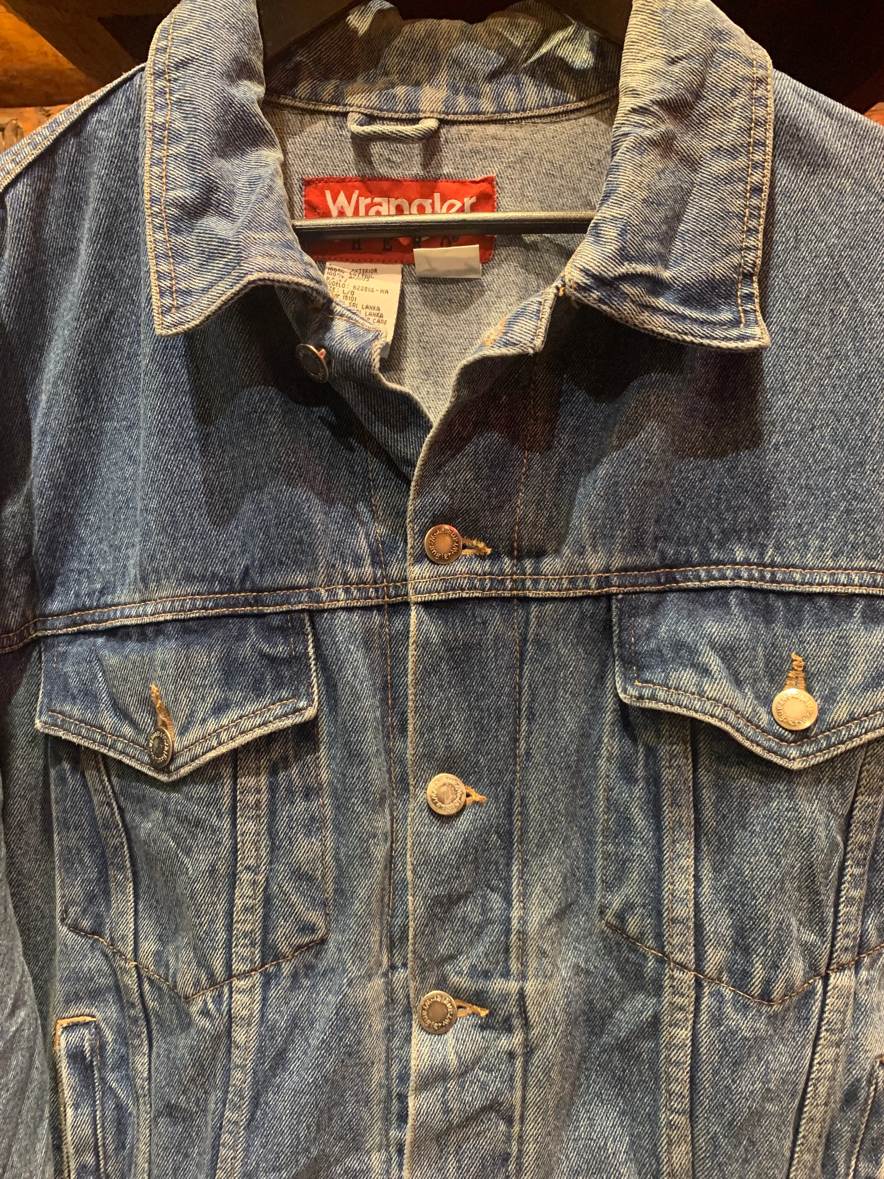 Vintage Wrangler Denim Trucker Jacket, Large
