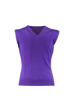 Violet Wool Vest