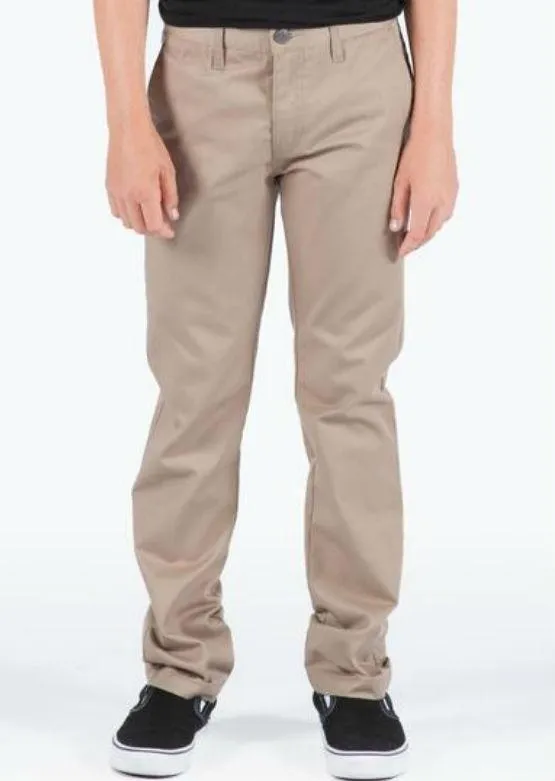 VOLCOM Boys Frickin Slim Chino Pants Beige