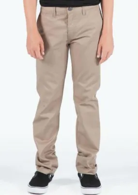 VOLCOM Boys Frickin Slim Chino Pants Beige