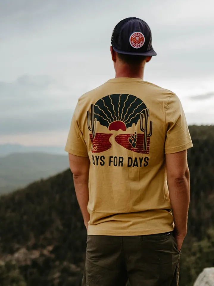 Wavy Rays Unisex Tee - Mustard