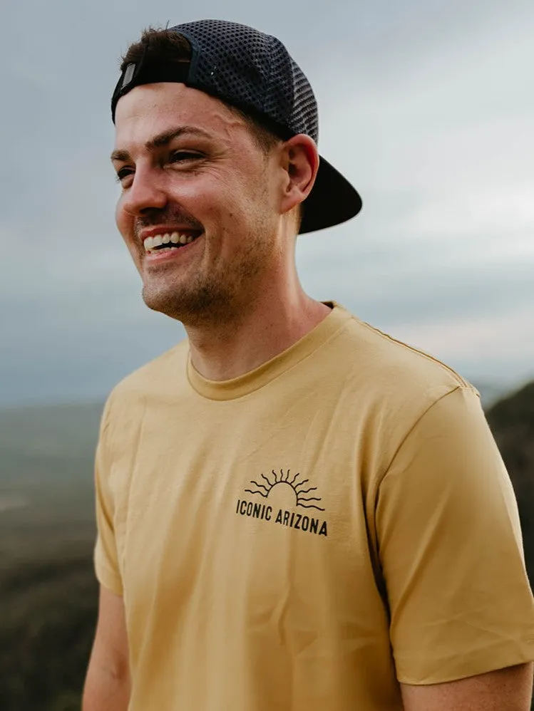 Wavy Rays Unisex Tee - Mustard