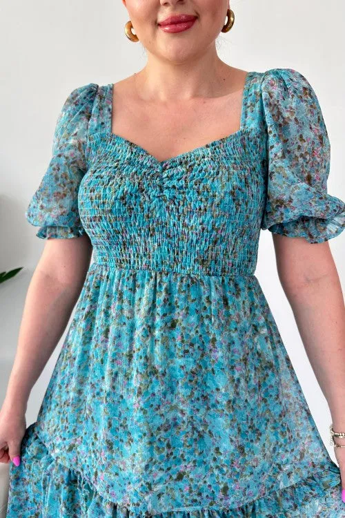 Women Classy Georgette Short Sleeves Maxi Dress